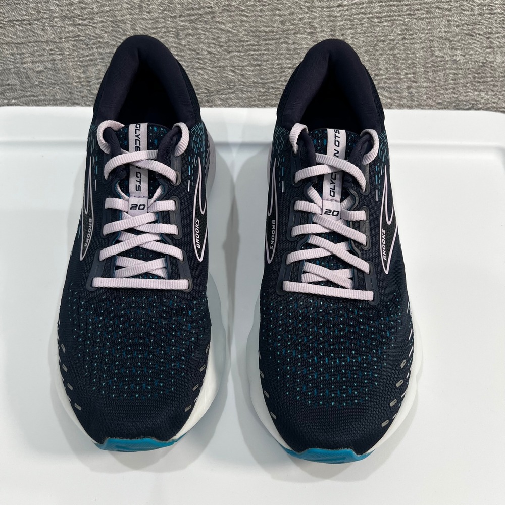 Brooks Glycerin GTS 20 Athletic Running Shoes Womens 10.5 Blue Comfort Sneakers - Picture 12 of 16